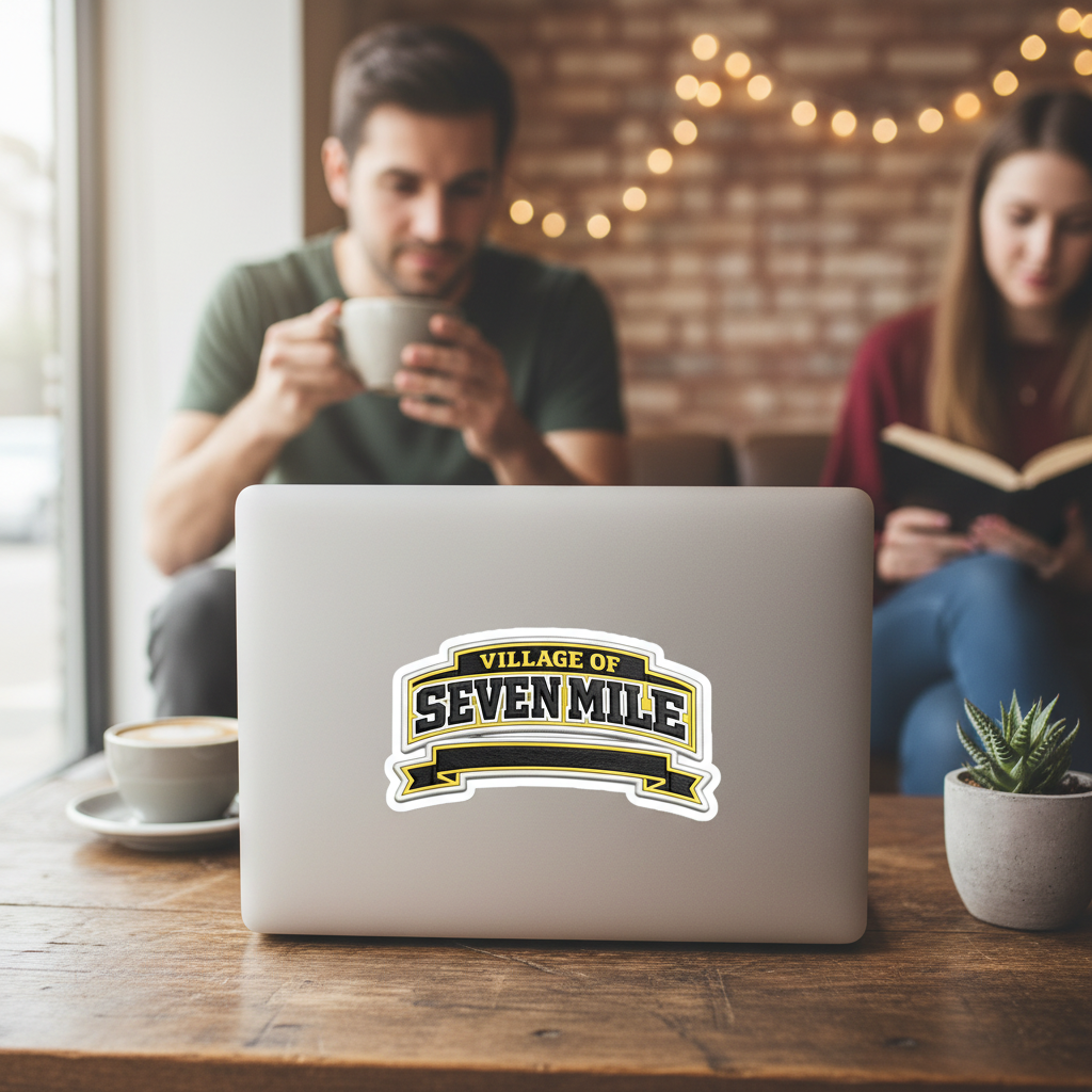 Seven Mile Sticker - Laptop